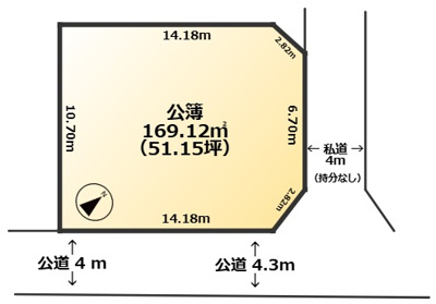 【区画図】 | 豊田市鴛鴨町　売地