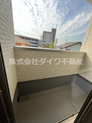 岡崎南公園前戸建賃貸のバルコニー