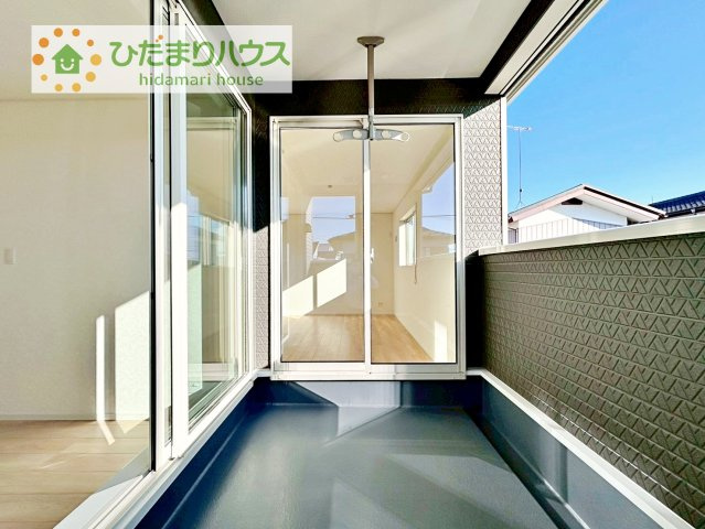 【バルコニー】 | 筑西市下川島第2　新築戸建　2号棟 | 人気が高いインナーバルコニーを採用♪天候を気にせず洗濯物を干せ、紫外線も気にせずに済みます(*^^)v