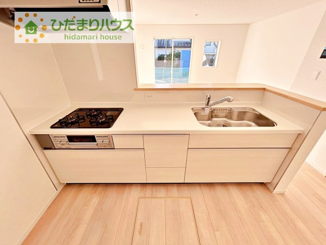 【キッチン】 | 筑西市下川島第2　新築戸建　2号棟 | ご家族と会話しながら、お料理だって出来ちゃいます☆彡