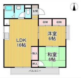 セジュールE&Sの間取り