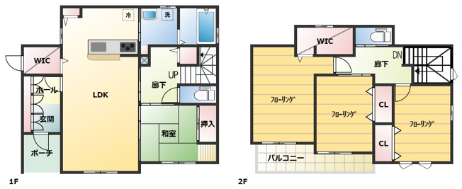【間取り】 | 館林市東広内町　カーポート付4LDK