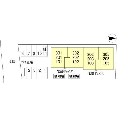D-ROOM高槻市宮田町3丁目PJの駐車場