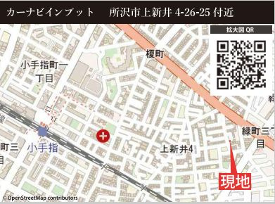 仲介手数料無料　KEIAI GRACE所沢市上新井３２期・全２棟の地図