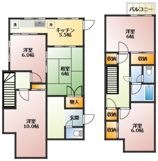 【間取り】 | ハイツインディゴ | ハイツインディゴ　練馬区旭町