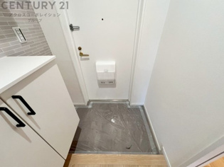 大きな玄関収納付きの玄関です　家族皆様の履物をしっかり収納できます