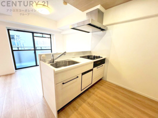 シンプルなデザインと使いやすさを兼ね備えた対面式システムキッチンは、効率的な作業スペースを提供し、家族やゲストとのコミュニケーションを促進します。