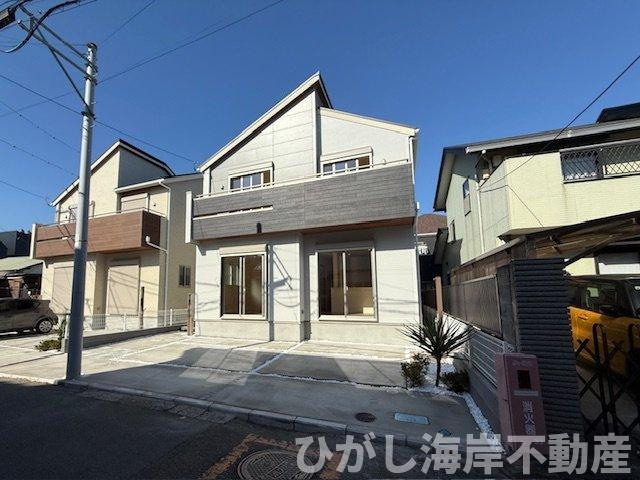 茅ヶ崎市南湖4丁目　新築戸建　全2棟　の前面道路含む現地写真|現地外観