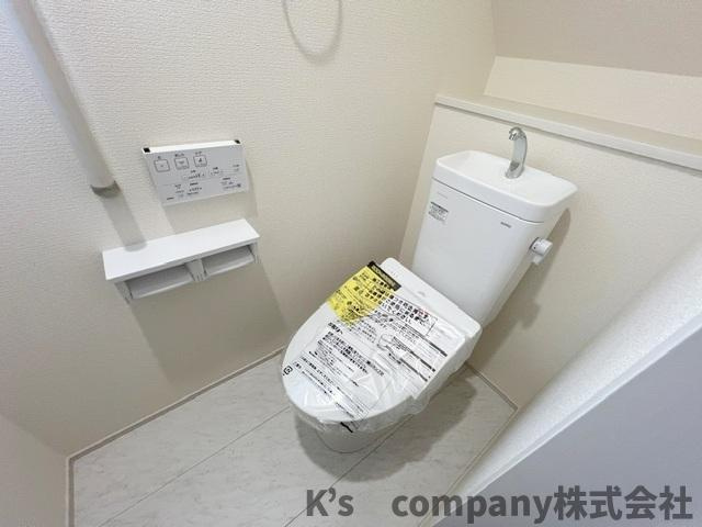 ◎高座郡寒川町倉見　新築戸建　1号棟のトイレ|白を基調とした清潔感のあるトイレ◇