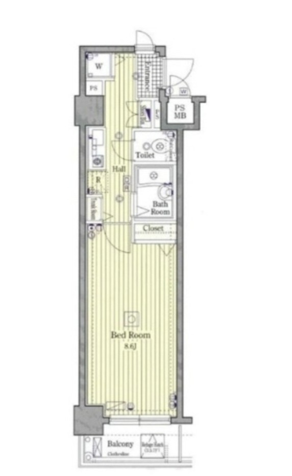 ガーラ銀座東の間取り