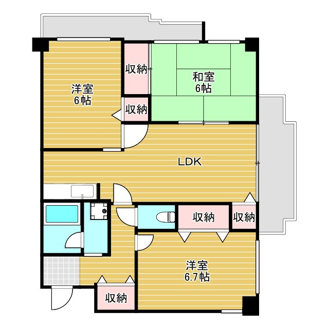 サン・ヴェールの間取り
