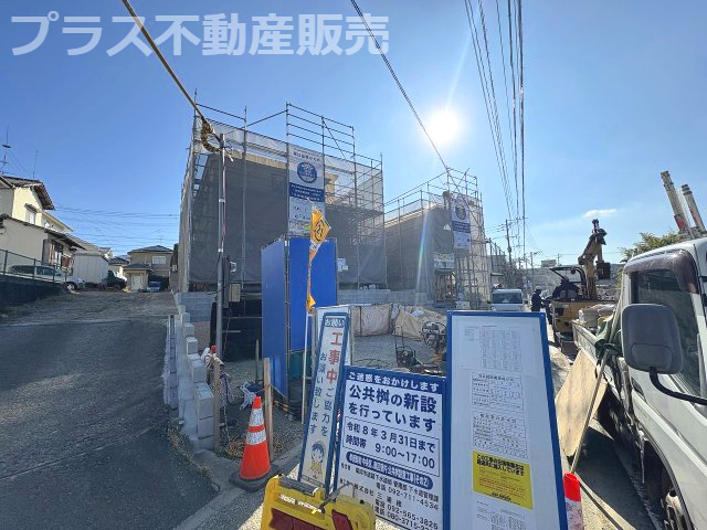 【外観】 | 福岡市南区屋形原2丁目第11　1号棟（全2棟）【仲介手数料無料・0円】 | 現地写真。プラス不動産販売なら、現場の全ての棟をまとめてご見学頂けます。