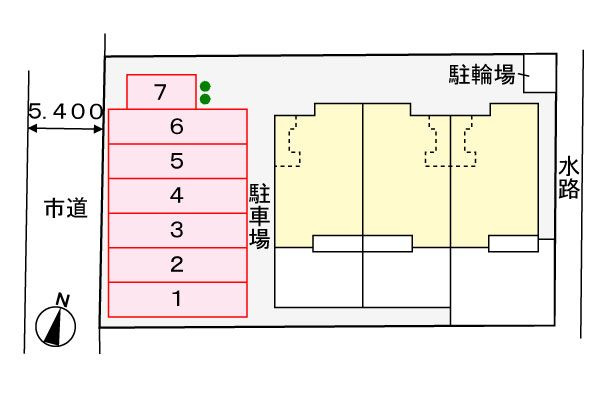 サンライズⅦの駐車場|駐車場です