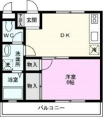 バストイレ独立設計の１ＤＫ