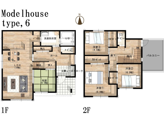 【間取り】 | トレステージ小島小学校前Ⅴ　6号地