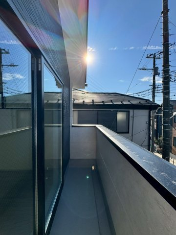 所沢市上新井４丁目新築戸建て2号地のバルコニー