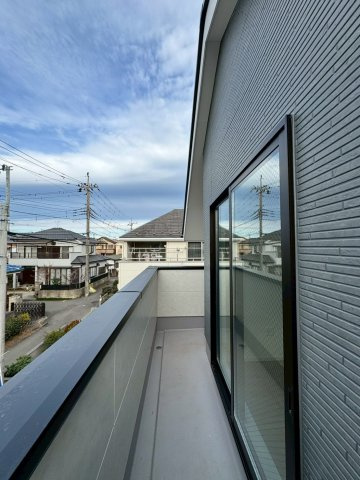 所沢市上新井４丁目新築戸建て１号地のバルコニー