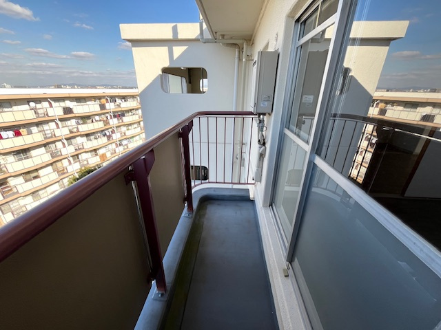  泉北城山台三丁住宅のバルコニー