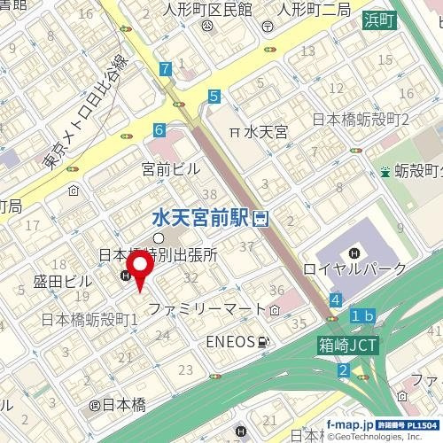 ブレシア日本橋蛎殻町の地図