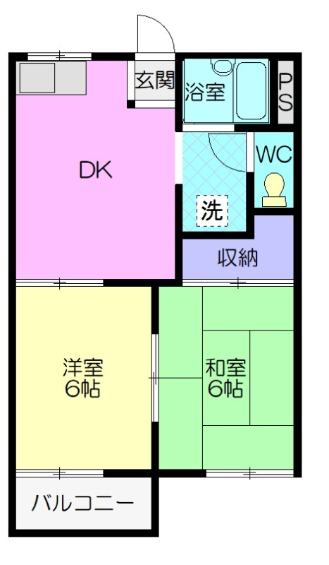 タウニィ山本Ａの間取り