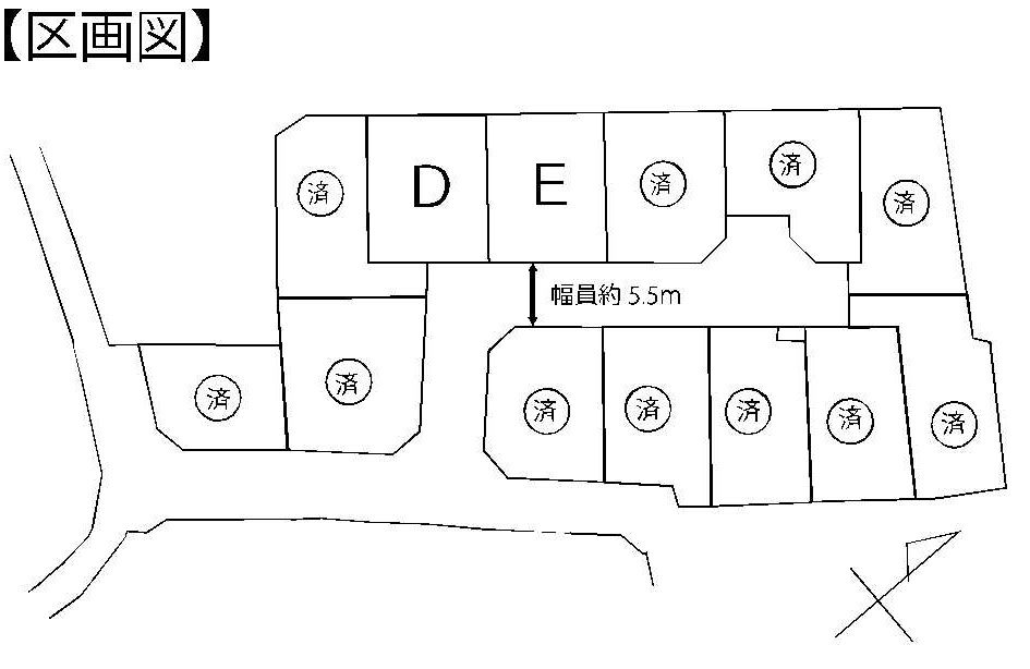 【横浜市旭区市沢町154-6全13棟新築戸建て】★仲介手数料無料★（市沢小学校・左近山中学校）の区画図