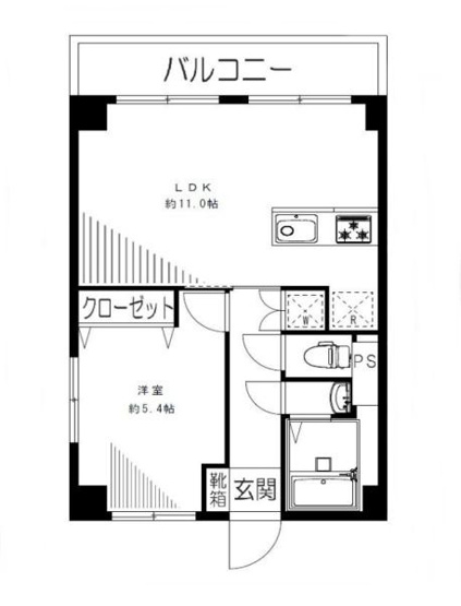 【間取り】 | 砧グリーンハイム | 販売価格２，６８０万円　間取り：１ＬＤＫ（いつでもご見学可能ですのでお気軽にお問合せ下さい）