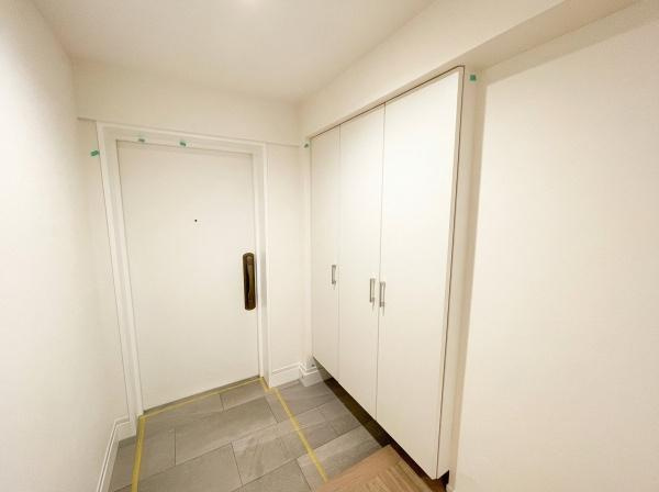 グランフォルム藤が丘の玄関|玄関回りも綺麗にまとまっています