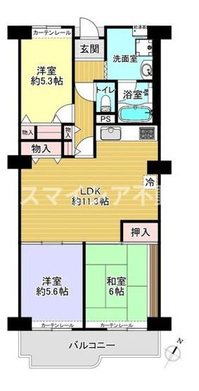 【間取り】 | 寝屋川コーポラス