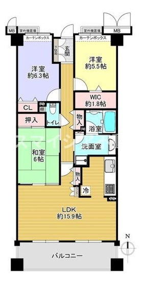 【間取り】 | ジオ宝塚売布