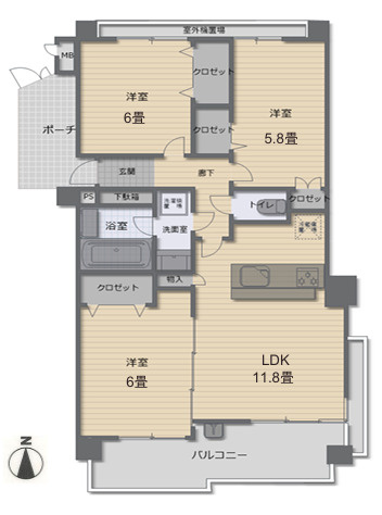 『八王子市マンション』ドラゴンマンション多摩学園都市伍番館【仲介手数料無料】　八王子市東中野228