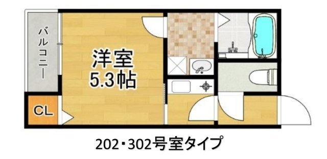 AZハイツ　大阪市大正区1棟マンション「各大正駅徒歩６分」「令和４年新築」の間取り