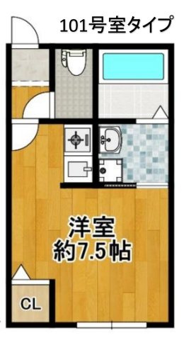 AZハイツ　大阪市大正区1棟マンション「各大正駅徒歩６分」「令和４年新築」の間取り