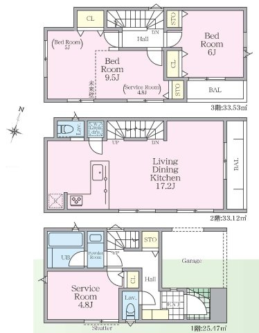 【横浜市保土ケ谷区権太坂2丁目24-35全2棟新築戸建て】★仲介手数料無料★（境木小学校・境木中学校）