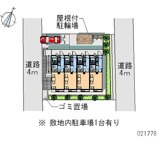 レオパレス梅山ヒルズの区画図