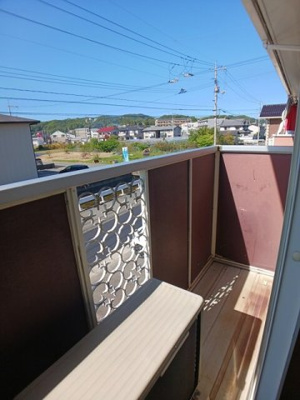 【バルコニー】 | シティハイツみのかみＡ | バルコニー付きです