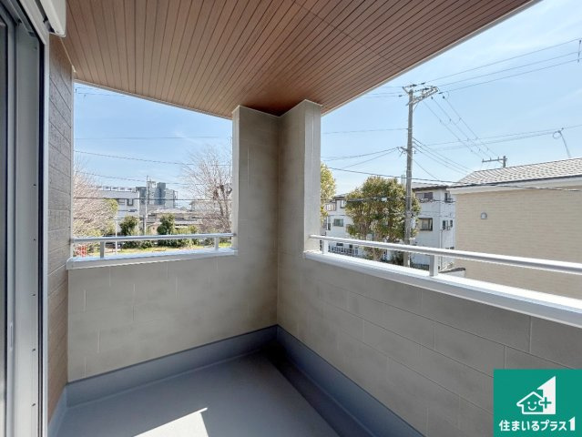 岸和田市並松町　第5期　新築一戸建てのバルコニー|急な雨でも安心のインナーバルコニー！