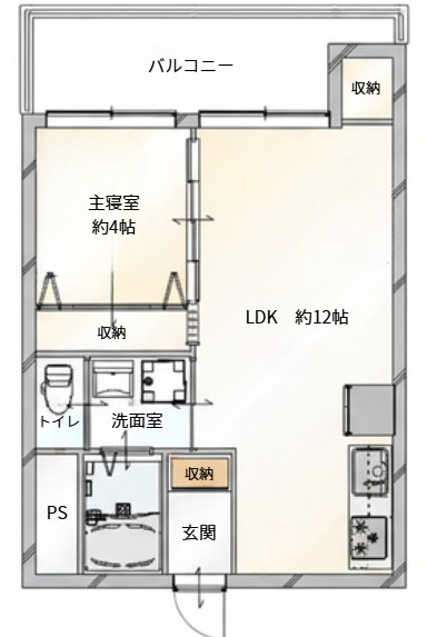 【間取り】の画像