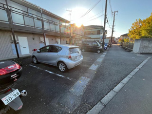 駐車場に車を止められます