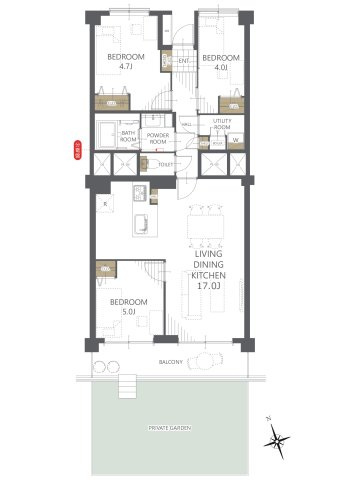 【間取り】夏見台オークホームズ１号棟 