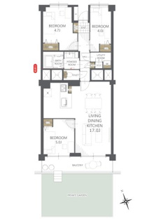 【間取り】夏見台オークホームズ１号棟 