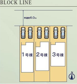 【区画図】 | 清水区向田町第1期　新築戸建　2号棟 | 2台並列駐車可能！ゆったりスペースで、駐車も楽ちん♪