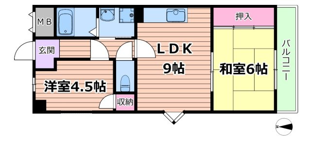 グレイスヴィラ姫島の間取り