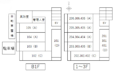 【区画図】 | （仮称）西ノ京東月光町新築マンション