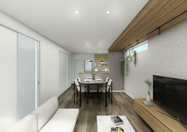 高知市旭天神町 -１号地-新築戸建ての外観|2025.9月：現況