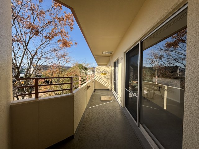 ディオ・フェルティ大津瀬田　天然木フルリノベーションのバルコニー