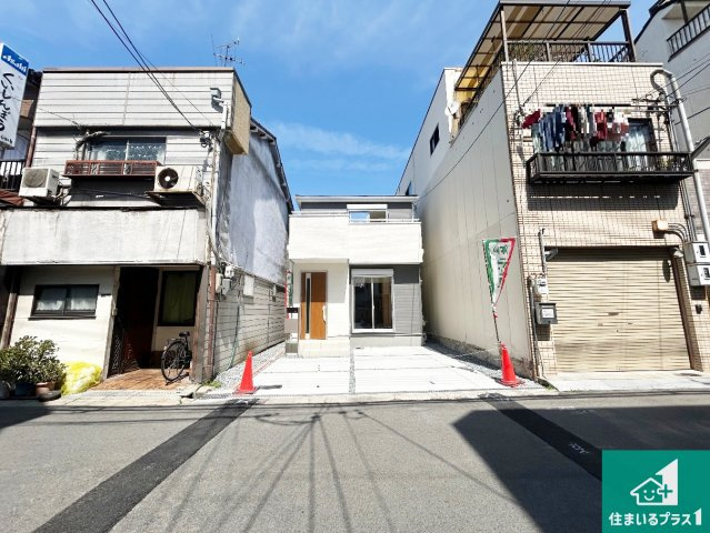 大阪市生野区田島　新築一戸建ての外観パース|お客様に長く安心して住んでいだだける事にこだわった家づくり！住んでからのアフターサービスにもしっかりと取り組んでいます！