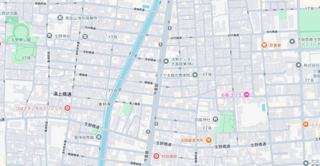 大阪市生野区田島　新築一戸建ての地図