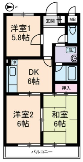 メゾンドールの間取り