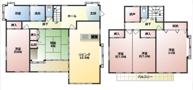 【間取り】 | 北区楠野町