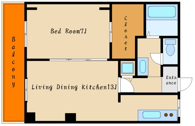 第1藤井マンションの間取り